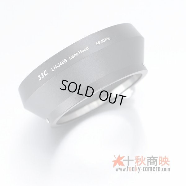 画像2: JJC製 オリンパス OLYMPUS M.ZUIKO DIGITAL ED 17mm F1.8 用 メタル レンズフード LH-48B 互換品 黒