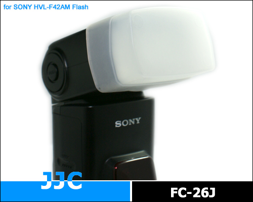 画像1: JJC製 SONY フラッシュ HVL-F42AM / HVL-F36AM / HVL-F43AM / PENTAX AF360FGZ 専用 フラッシュ ディフューザー 乳白色