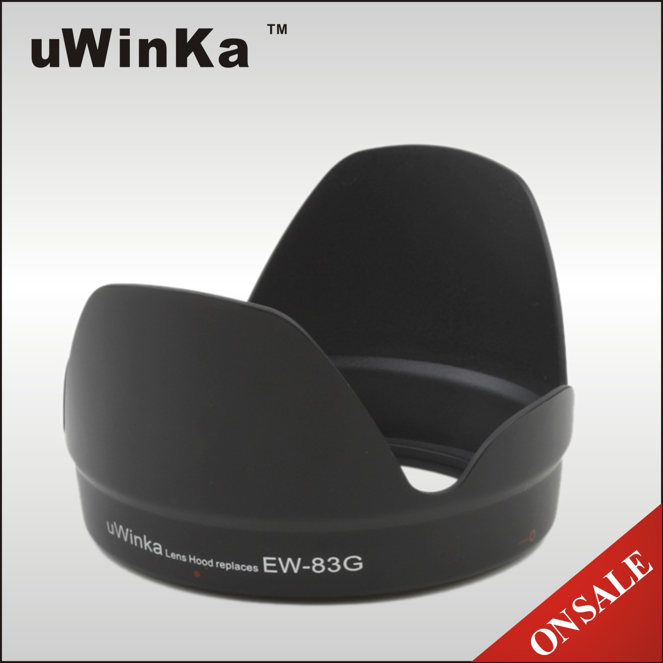 画像2: [在庫処分] uWinKa製(JJC製品) キャノン レンズフード EW-83G 互換品 EF28-300mm F3.5-5.6L IS USM 対応 黒